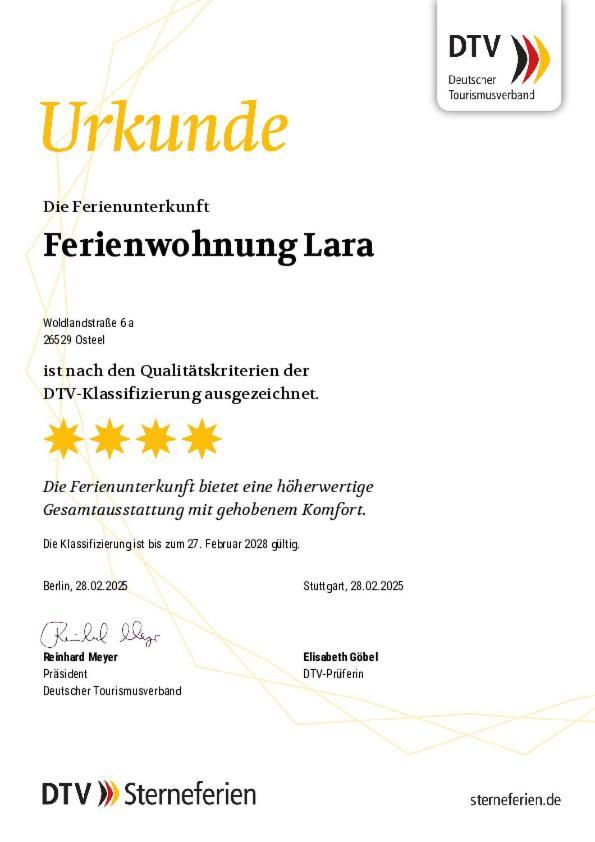 Ferienwohnung Lara "Im Herzen Von Ostfriesland" Osteel エクステリア 写真